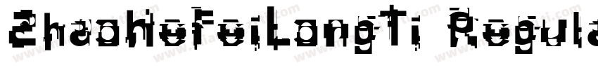 ZhaoHeFeiLongTi Regular字体转换